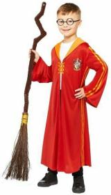 KARNEVAL Šaty Harry Potter chytač Nebelvír vel. M (116-128cm) 6-8 let KOSTÝM KARNEVAL Šaty Harry Potter chytač Nebelvír vel. M (116-128cm) 6-8 let KOSTÝM