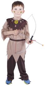 KARNEVAL Šaty Indián s páskem vel. M (116-128 cm) 6-8 let KOSTÝM