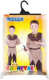 KARNEVAL Šaty INDIÁN vel.S (110-116 cm) 4-6 let KOSTÝM