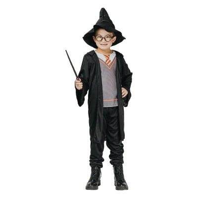 KARNEVAL Šaty kouzelník vel. M 120-130cm, 5-9let KOSTÝM