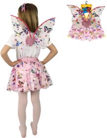 KARNEVAL Šaty Motýl tutu sukýnka set s doplňky 3-7 let (104-146cm) KOSTÝM