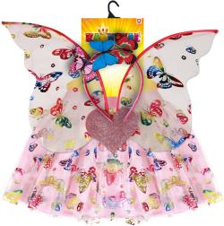 KARNEVAL Šaty Motýl tutu sukýnka set s doplňky 3-7 let (104-146cm) KOSTÝM