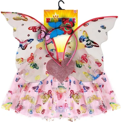 KARNEVAL Šaty Motýl tutu sukýnka set s doplňky 3-7 let (104-146cm) KOSTÝM