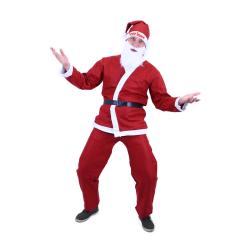 KARNEVAL Šaty oblek Santa Claus - bez vousů pro dospělé
