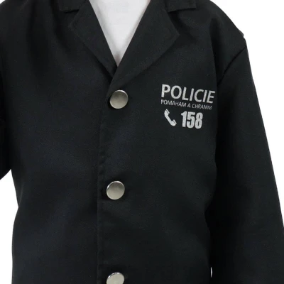 KARNEVAL Šaty Policista vel. M (116-128cm) 6-8 let Eko KOSTÝM