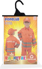 KARNEVAL Šaty Popelář (116-128cm) 6-8 let Eko KOSTÝM