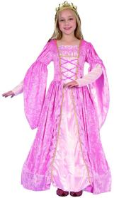 KARNEVAL Šaty růžová princezna vel.L (130-140cm) 9-12 let KOSTÝM