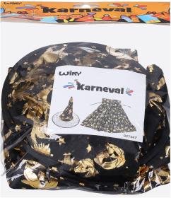 KARNEVAL Šaty set čarodějnický klobouk + plášť KOSTÝM