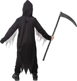 KARNEVAL Šaty Smrtka vel. M (117-128cm) 6-8 let KOSTÝM