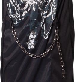 KARNEVAL Šaty Smrtka vel. M (117-128cm) 6-8 let KOSTÝM