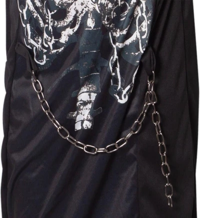 KARNEVAL Šaty Smrtka vel. M (117-128cm) 6-8 let KOSTÝM