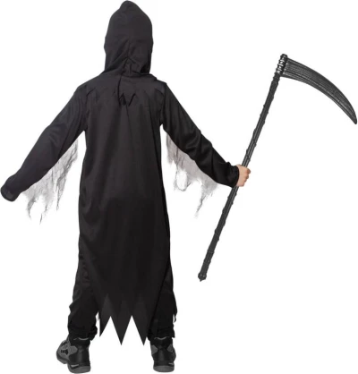 KARNEVAL Šaty Smrtka vel. S (105-116cm) 4-6 let KOSTÝM