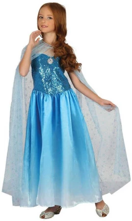 KARNEVAL Šaty Sněhová královna vel. M (120-130cm) 5-9 let KOSTÝM KARNEVAL Šaty Sněhová královna vel. M (120-130cm) 5-9 let KOSTÝM
