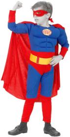 KARNEVAL Šaty SUPERMAN vel. M (120-130 cm) 5-9 let KOSTÝM KARNEVAL Šaty SUPERMAN vel. M (120-130 cm) 5-9 let KOSTÝM