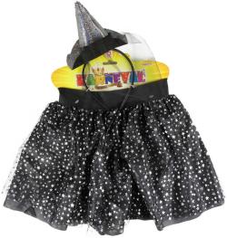 KARNEVAL Šaty tutu čarodějnické set s kloboučkem 3-7 let KOSTÝM