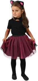 KARNEVAL Šaty tutu kočka 3-7 let (104-146cm) KOSTÝM