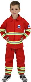 KARNEVAL Šaty záchranář český potisk vel. S (105-116cm) 4-6 let KOSTÝM