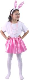 KARNEVAL Šaty zajíček set tutu sukně s čelenkou 3-10 let (104-146cm) KOSTÝM KARNEVAL Šaty zajíček set tutu sukně s čelenkou 3-10 let (104-146cm) KOSTÝM