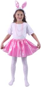 KARNEVAL Šaty zajíček set tutu sukně s čelenkou 3-10 let (104-146cm) KOSTÝM