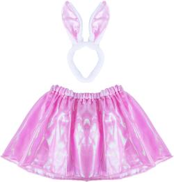 KARNEVAL Šaty zajíček set tutu sukně s čelenkou 3-10 let (104-146cm) KOSTÝM