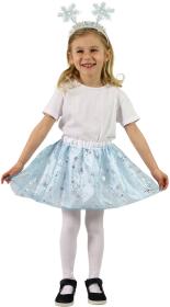 KARNEVAL Šaty zimní víla tutu sukýnka s čelenkou 3-7 let (104-146cm) KOSTÝM KARNEVAL Šaty zimní víla tutu sukýnka s čelenkou 3-7 let (104-146cm) KOSTÝM