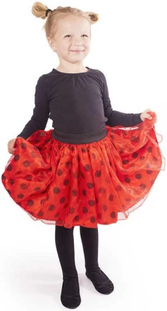 KARNEVAL Sukně červená TUTU beruška bohatá 3-10let (104-150cm) KOSTÝM KARNEVAL Sukně červená TUTU beruška bohatá 3-10let (104-150cm) KOSTÝM