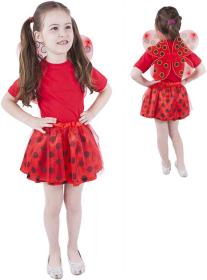 KARNEVAL Sukýnka TUTU beruška s křídly (104-150 cm) 3-10 let KOSTÝM KARNEVAL Sukýnka TUTU beruška s křídly (104-150 cm) 3-10 let KOSTÝM