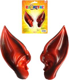 KARNEVAL Uši čerta/ďábla set 1 pár (karnevalový doplněk)
