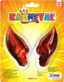 KARNEVAL Uši čerta/ďábla set 1 pár (karnevalový doplněk)