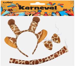 KARNEVAL Žirafka set čelenka s doplňky (karnevalový doplněk)