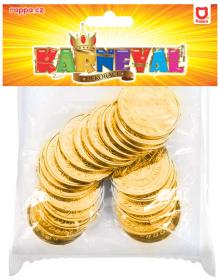 KARNEVAL Zlaté mince zlaťáky set 24ks v sáčku (karnevalový doplněk)