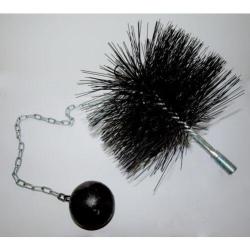 Kartáč komínový 160mm, oko-závaží 0,5kg Kartáč komínový 160mm, oko-závaží 0,5kg
