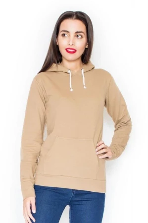 KATRUS Fitness mikina K093 beige KATRUS Fitness mikina K093 beige