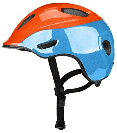 KED Meggy Spark Dotty Skyblue Orange dětská cyklistická přilba