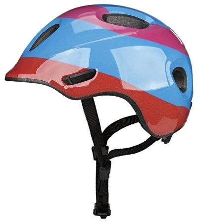 KED Meggy Spark Loopster Pink Blue dětská cyklistická přilba
