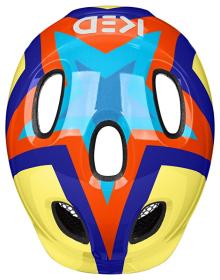 Ked Meggy Spark Starburst Yellow Blue dětská přilba