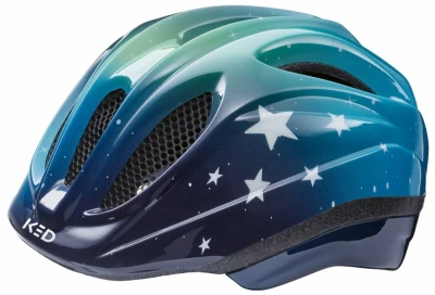KED Meggy II Trend Stars Blue Green M 52-58 cm dětská cyklistická přilba