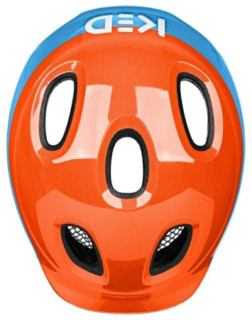 KED Meggy Spark Dotty Skyblue Orange M 50-55 cm dětská cyklistická přilba