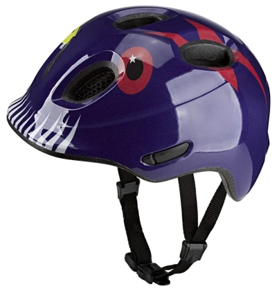 KED Meggy Spark Monster Mood Purple Blue M 50-55 cm dětská cyklistická přilba