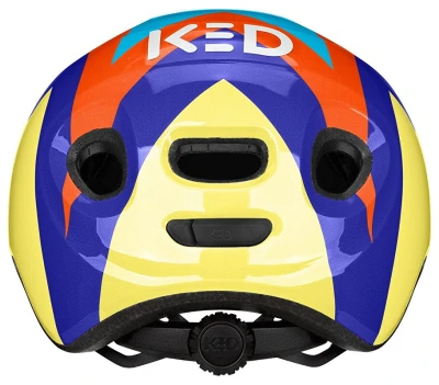 KED Meggy Spark Starburst Yellow Blue M 50-55 cm dětská cyklistická přilba