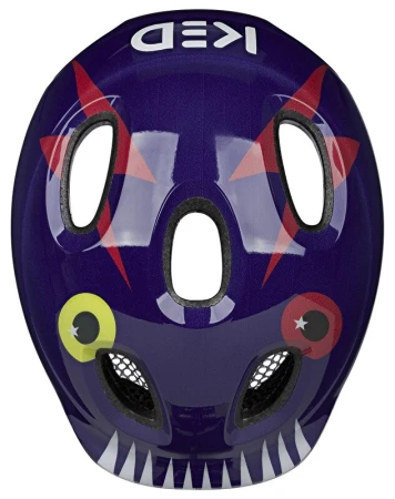 KED Meggy Spark Monster Mood Purple Blue S 45-50 cm dětská cyklistická přilba