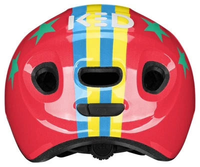 KED Meggy Spark Stellar Stripes Red S 45-50 cm dětská cyklistická přilba