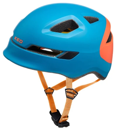 KED Pop Petrol Orange Matt M (52-56 cm) dětská cyklistická přilba