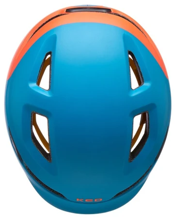 KED Pop Petrol Orange Matt M (52-56 cm) dětská cyklistická přilba