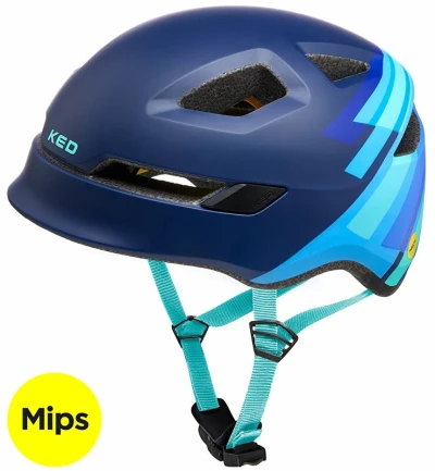 KED Pop Mips modrá S 48-52 cm dětská cyklistická přilba