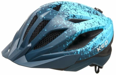 KED Street Junior Pro Deep Blue Cyan Matt S 49-55 cm dětská cyklistická přilba