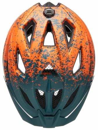 KED Street Junior Pro Arcadia Green Orange Matt juniorská cyklistická přilba