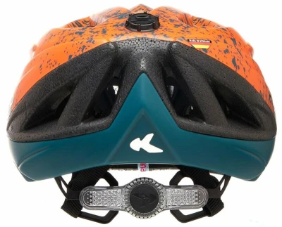 KED Street Junior Pro Arcadia Green Orange Matt juniorská přilba