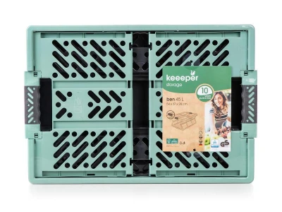 KEEEPER Prepravka skladacia 54x37x28cm PH ČER/ZE nosnosť 50kg