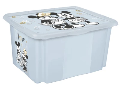 Keeeper Úložný box s víkem velký Mickey modrý